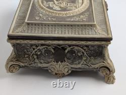 Incolay Stone Le Magnifique Musical Case Reuge Swiss Movement Beethoven