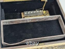 Incolay Stone Le Magnifique Musical Case Reuge Swiss Movement Beethoven