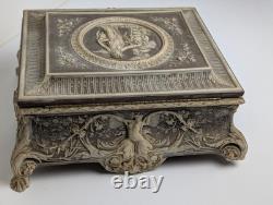 Incolay Stone Le Magnifique Musical Case Reuge Swiss Movement Beethoven