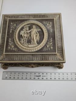 Incolay Stone Le Magnifique Musical Case Reuge Swiss Movement Beethoven