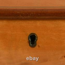 Inlaid Italian Burlwood Musical Jewelry Box with Swiss Reuge Movement