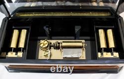 Interchangeable Cylinder Music Box by REUGE of Switzerland. 50 Notes. 5 Tunes