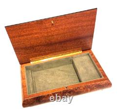 Italian Inlaid 28-note MUSIC BOX, Multi-Tone WithFloral Inlay All I Ask of You