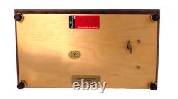 Italian Inlaid 28-note MUSIC BOX, Multi-Tone WithFloral Inlay All I Ask of You