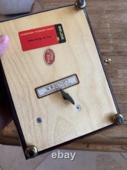 Italian Inlaid Wood Sorrento Music Box Reuge Swiss Musical Movement Works