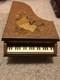 Italian Reuge Jewelry Music Box Grand Piano Swiss Made Musical Wood Inlay Vtg