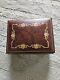 Italy Reuge Wood Jewelry Music Box Red Felt Love Is A Many Splendered Thing