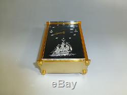 Jaeger Lecoultre 8 Day Musical Alarm Clock Reuge Music Box Sail Ship 3d Front