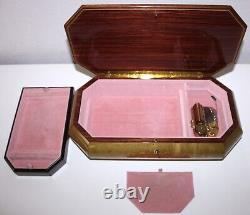 Jewelry MUSIC BOX Reuge Swiss Movement 1898 36 note Canon Pachelbel Italian Wood