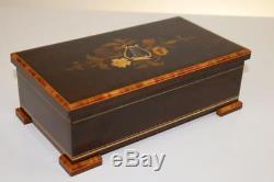 LUXURY SWISS MUSIC BOX by REUGE plays 3 BEETHOVEN AIRS hear it NOW! CH4/50