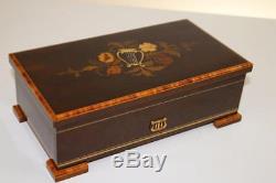 LUXURY SWISS MUSIC BOX by REUGE plays 3 BEETHOVEN AIRS hear it NOW! CH4/50