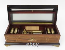 La Musica D'Italia Inlaid Grand Opera Music Box with Reuge Movement 16 x 6.5