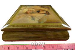 Large REUGE Romance Vintage Swiss Music Box Inlaid ITALY Burke LETTER H&G Studio