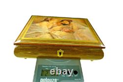 Large REUGE Romance Vintage Swiss Music Box Inlaid ITALY Burke LETTER H&G Studio