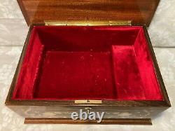 Large Reuge Marquaqetry Jewelry Box Dr Zhivago Song, Lara's Theme Works