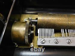 Large Reuge Swiss Music Box 72 Note 10 Song Danube Waltz The Troubadour 23