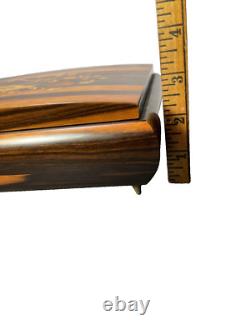Large Sorento Italy Musical Wood Inlay Sound of Music Jewelry Trinket Box VIDEO