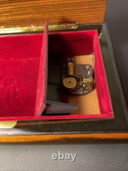 Large Sorento Italy Musical Wood Inlay Sound of Music Jewelry Trinket Box VIDEO