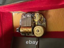 Large Sorento Italy Musical Wood Inlay Sound of Music Jewelry Trinket Box VIDEO