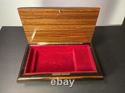 Large Sorento Italy Musical Wood Inlay Sound of Music Jewelry Trinket Box VIDEO