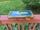 Large Vintage Italian Burl Wood Music Box, marquetry floral