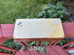 Large Vintage Italian Burl Wood Music Box, marquetry floral