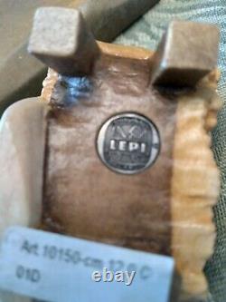 Lepi 17 piece 5 Nativty Carved Wood With Reuge music box Manger