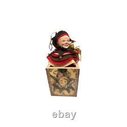 Limited Edition Faith Wick JESTER Jack-in-the-Box Music Box, Reuge Swiss Movemen