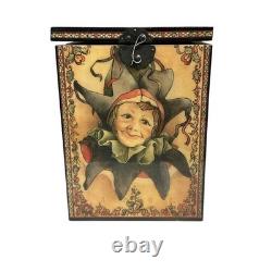 Limited Edition Faith Wick JESTER Jack-in-the-Box Music Box, Reuge Swiss Movemen
