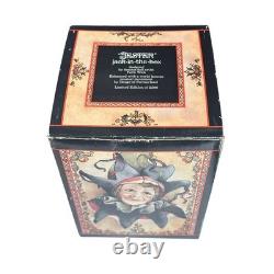 Limited Edition Faith Wick JESTER Jack-in-the-Box Music Box, Reuge Swiss Movemen