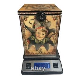Limited Edition Faith Wick JESTER Jack-in-the-Box Music Box, Reuge Swiss Movemen