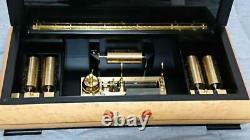 Limited Reuge Swiss Music box 50 Valve Cylinder Replaceable Strauss 10 Songs