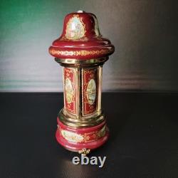 Lipstick Cigarette Holder Music Box Carousel ballerina Reuge vintage Needs Fix
