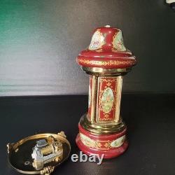 Lipstick Cigarette Holder Music Box Carousel ballerina Reuge vintage Needs Fix