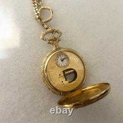 Luge Reuge With Music Box Pocket Watch Melody For Elise Girl Playing The Piano