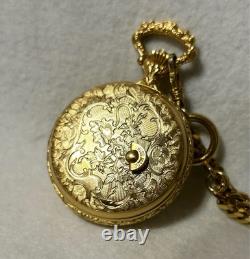 Luge Reuge With Music Box Pocket Watch Melody For Elise Girl Playing The Piano