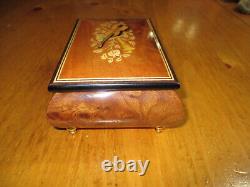 Luxury Reuge Italian Inlay Music Box/Jewelry Box, Plays Someone To Watch Over Me