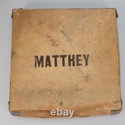 MATTHEY MUSIC BOX 19 GOVERNORS & 60 CYLINDERS old stock REUGE, THORENS, CUENDET