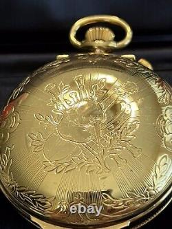 MINT REUGE Animated? Music Box Pocket Watch, Swiss, 17j, RARE