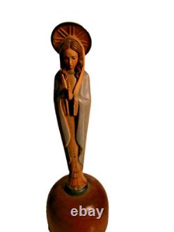 Mid Century Reuge Virgin Mary Music Box Swiss Ave Maria Schubert Catholic Decor