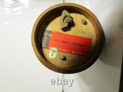 Mid Century Reuge Virgin Mary Music Box Swiss Ave Maria Schubert Catholic Decor