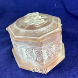 Mint Vintage Switzerland Reuge USA Handcrafted Incolay Stone Music Jewelry Box