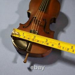 Music Box Reuge Brand Violin Shaped Nutcracker Waltz of the Flowers READ