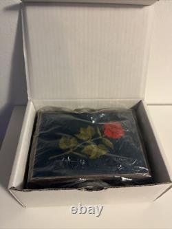 NEW 8.5 Vintage Swiss Reuge Jewelry Music Box Rose The Wind Beneath My Wings