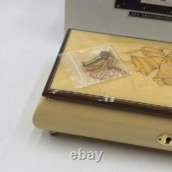 NOS Reuge Swiss Music Box Wedding Song 6395 Inlay NIB 11 X 6