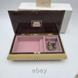 NOS Reuge Swiss Music Box Wedding Song 6395 Inlay NIB 11 X 6