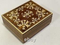 NOS Vintage REUGE Music Box Made In Switzerland Original 1983 Song Camelot