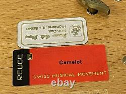 NOS Vintage REUGE Music Box Made In Switzerland Original 1983 Song Camelot