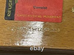 NOS Vintage REUGE Music Box Made In Switzerland Original 1983 Song Camelot