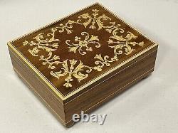 NOS Vintage REUGE Music Box Made In Switzerland Original 1983 Song Camelot